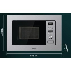 Microondas Grill Integrable Hisense BIM320G41X 20L 1000W
