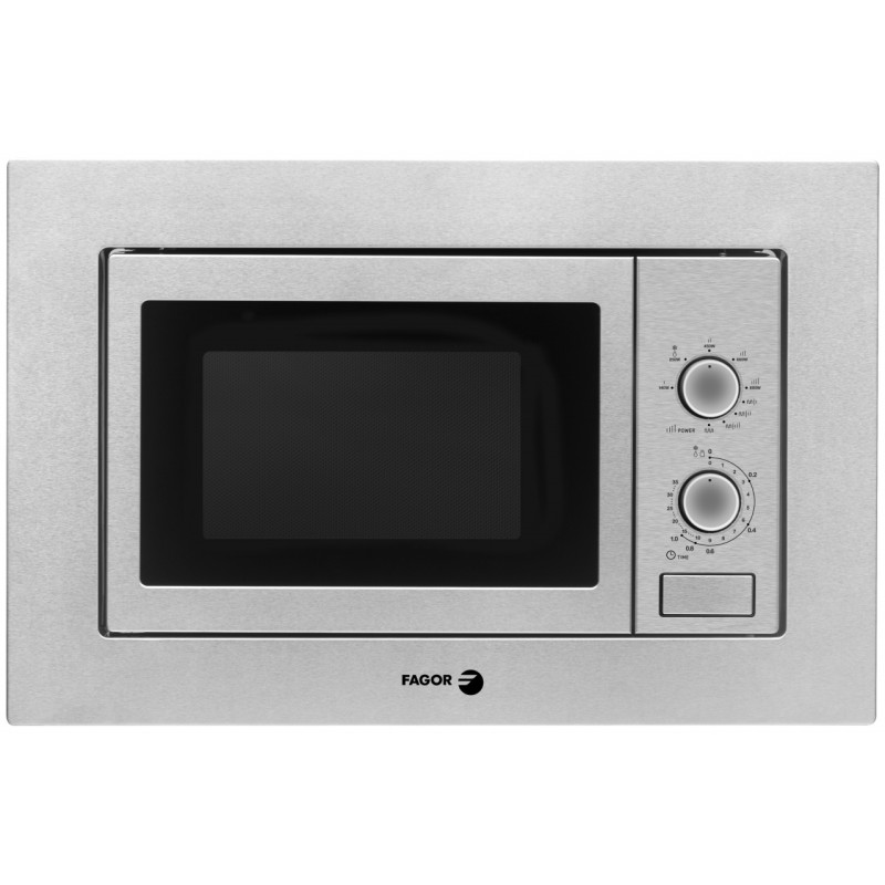 Fagor 3MWB20CGX Einbau-Mikrowelle mit Grill – 20 Liter, 800 W