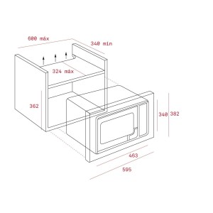 Microondas Grill Integrable Teka MWE225FI 20L 800W