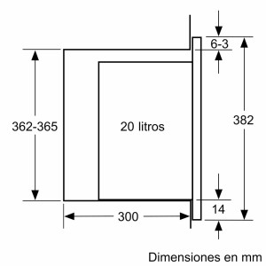 Microondas Integrable Balay 3CP5002N3 20L