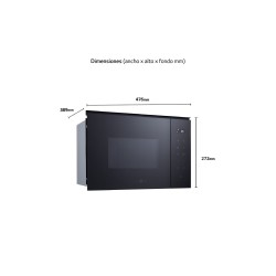 Microondas Integrable LG MGBZ2593F 25L 900W