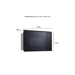 Microondas Integrable LG MGBZ2593F 25L 900W