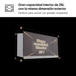 Microondas Integrable LG MG7Z2593D 25L 900W