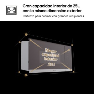 Microondas LG MG7Z2593D 25L 900W