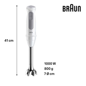 Batidora Brazo Braun MQ50001MWH 1000W