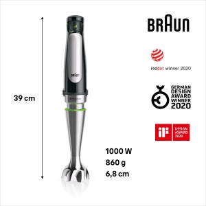 Batidora Brazo Braun MQ7000X 1000W