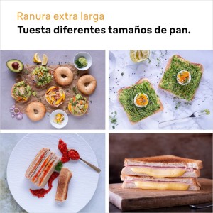 Tostador Braun HT1610BK, 1 ranura larga