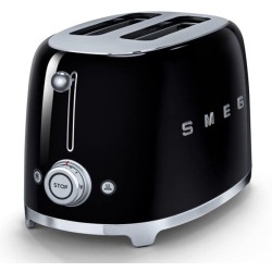 Smeg TSF01BLEU Toaster 2 Scheiben 50er Jahre Design Schwarz