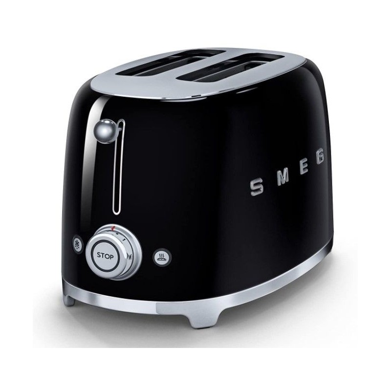 Smeg TSF01BLEU Toaster 2 Scheiben 50er Jahre Design Schwarz