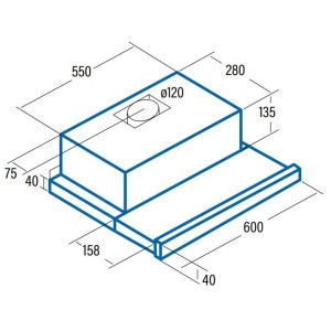 Cata TF5260WH Dunstabzugshaube