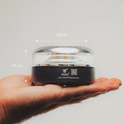 THULOS V16-Baken, zugelassen von der DGT, mit magnetischer Basis und Geolokalisierung
