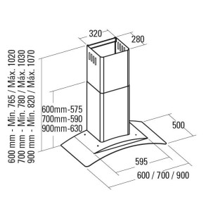 Cata GAMMA900 Dunstabzugshaube