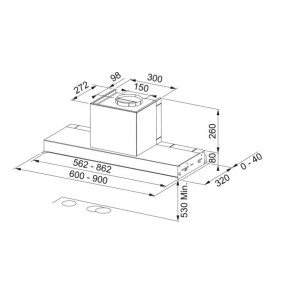 Mepamsa DISCRET90X Dunstabzugshaube