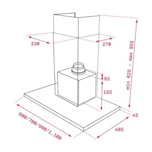Teka DLH 686 T Dekorative Dunstabzugshaube