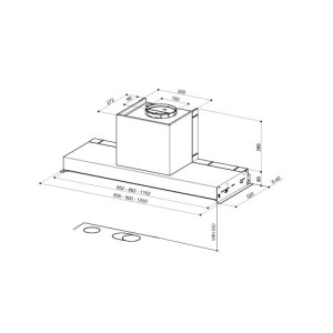 Mepamsa SECRET 90 X Einbau-Dunstabzugshaube