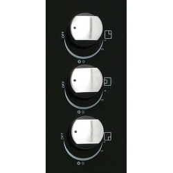 Placa de gas Cata CIB6021BK Cristal Negro 3 fuegos