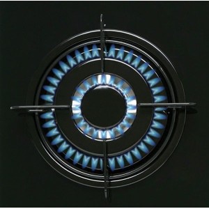 Placa de gas Cata CIB6021BK Cristal Negro 3 fuegos