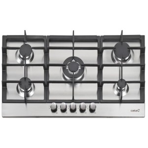 Placa de gas Cata LGI9041X acero inoxidable 5 fuegos