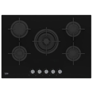 Beko Gas-Kochfeld HILW75222SL, 5 Brenner
