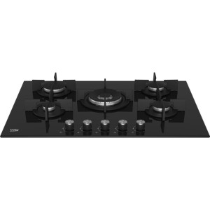 Beko Gas-Kochfeld HILW75222SL, 5 Brenner