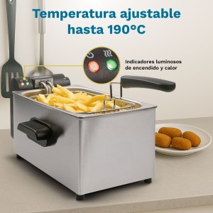 Grunkel Öl-Fritteuse FRYPRO3SS, 3 L
