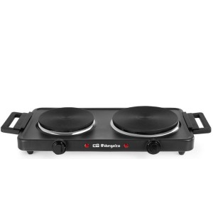 Orbegozo Elektrische Tragbare Kochplatte PE2855, 2 Kochzonen