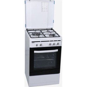 Rommer Gas-Kochfeld ECH352FGBUT mit Elektro-Backofen