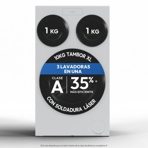 Lavadora Candy Triple Tambor 10+1+1Kg 1400rpm Candy Multiwash MQD 410CBL9-37