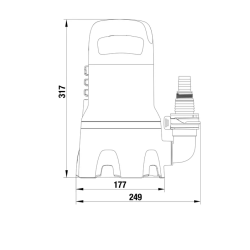 Gardena Tauchpumpe 9000, 300 W