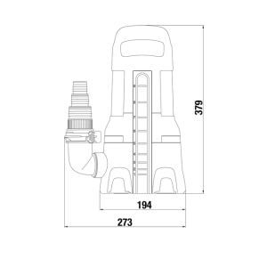 Bomba Sumergible de Aguas Sucias Gardena 20000 Aquasensor 750W 09044-20
