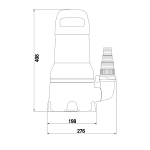 Gardena Schmutzwasser‑Tauchpumpe 25000, 1100 W
