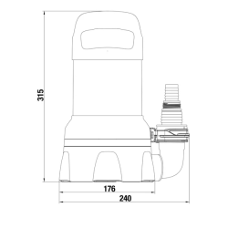 Gardena Tauchpumpe 11000, 450 W