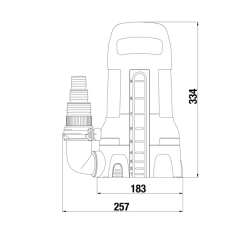 Bomba Sumergible de Aguas Limpias Gardena 17000 Aquasensor 750W 09036-20