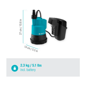 Gardena Tauchpumpe 2000/2 18V P4A