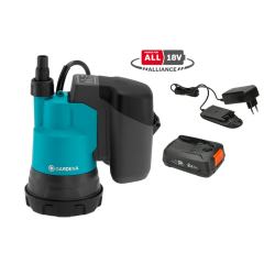 Bomba Sumergible de Aguas Limpias a Batería 2000/2 18V P4A Gardena 14600-20