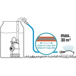 Gardena Tauchpumpe für Regenwassertanks 4000/1