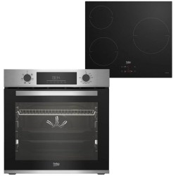 Set Backofen und Induktionskochfeld mit 3 Kochzonen Beko BBSE12340XD