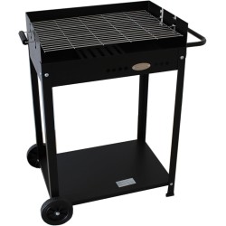 Barbacoa de carbón Torino con carro para jardín