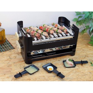 Holzkohlegrill Family großer Grillwagen für Garten