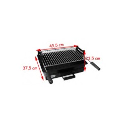 Holzkohlegrill Linares mit Grillwagen für Garten