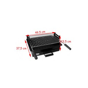 Holzkohlegrill Linares mit Grillwagen für Garten