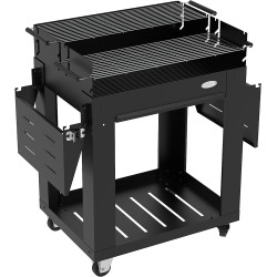 Barbacoa de carbón Rodeo con carro para jardín