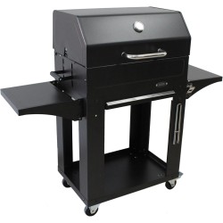 Barbacoa de carbón Miconos con carro