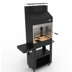 Barbacoa de carbón Castelar con carro