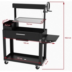 Barbacoa de leña redonda Lenagrill