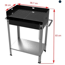 Barbacoa de carbón Eco con carro