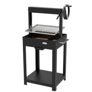 Barbacoa de carbón Duramax con carro