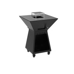 Barbacoa de carbón Brasafina con carro