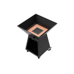 Barbacoa de carbón Brasafina con carro