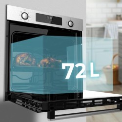 Integrierbarer Multifunktionsofen mit 72 Litern Cecotec Bolero Hexa M226000 Inox A 2800W